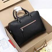 Burberry House Check Top Handle Black Bag Size 37x9x27CM - 3