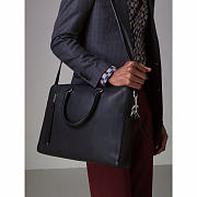 Burberry House Check Top Handle Black Bag Size 37x9x27CM - 2