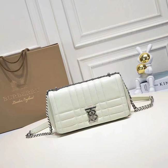 Burberry Lola Crossbody Bag White Size 23x13x7CM - 1