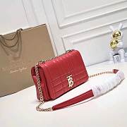 Burberry Lola Crossbody Bag Red Size 23x13x7CM - 6
