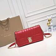 Burberry Lola Crossbody Bag Red Size 23x13x7CM - 4
