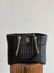 Burberry Lola Exploded Check Quilt Black Tote 36x10x30CM - 3