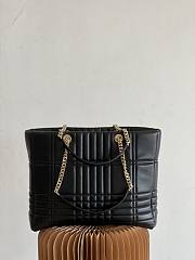 Burberry Lola Exploded Check Quilt Black Tote 36x10x30CM - 2