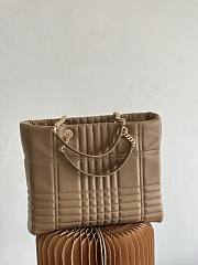 Burberry Lola Exploded Check Quilt Brown Tote 36x10x30CM - 4