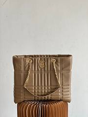 Burberry Lola Exploded Check Quilt Brown Tote 36x10x30CM - 2