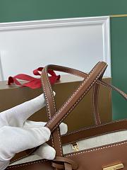 Burberry Motif Medium Tote Brown Size 34x15x29CM - 6