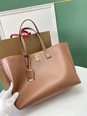 Burberry Motif Medium Tote Brown Size 34x15x29CM - 2
