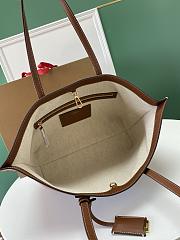 Burberry Motif Medium Tote Brown Size 34x15x29CM - 4