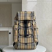 Burberry Murray Archive Check Backpack Beige Size 30x17x56CM - 1