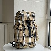 Burberry Murray Archive Check Backpack Beige Size 30x17x56CM - 2