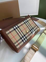 Burberry Note Crossbody Bag Brown Size 25x8x18CM - 6