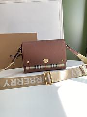 Burberry Note Crossbody Bag Brown Size 25x8x18CM - 2