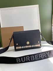 Burberry Note Crossbody Bag Black Size 25x8x18CM - 5