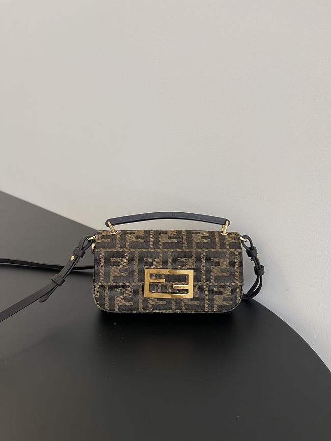 Fendi Baguette Mini Brown Bag Size 20x5x13cm - 1
