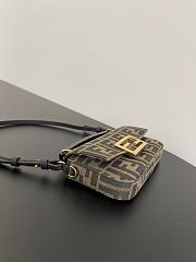 Fendi Baguette Mini Brown Bag Size 20x5x13cm - 6