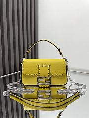 Fendi Baguette Mini Cuoio Romano Yellow 20x5x13cm - 2