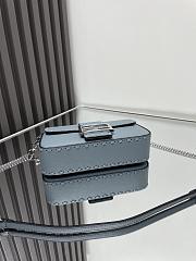 Fendi Baguette Mini Cuoio Romano Blue 20x5x13cm - 5