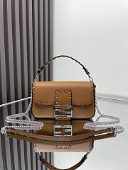 Fendi Baguette Mini Cuoio Romano Brown 20x5x13cm - 1