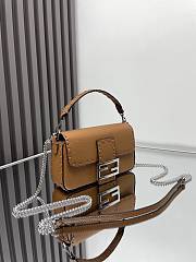 Fendi Baguette Mini Cuoio Romano Brown 20x5x13cm - 5