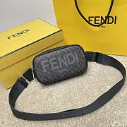 Fendi Black Zucca Canvas Size 19x4x11cm - 3