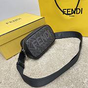 Fendi Black Zucca Canvas Size 19x4x11cm - 4