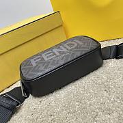 Fendi Black Zucca Canvas Size 19x4x11cm - 2