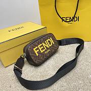 Fendi Brown Zucca Canvas Size 19x4x11cm - 4