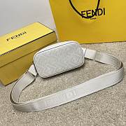 Fendi White Zucca Canvas Size 19x4x11cm - 4
