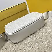 Fendi White Zucca Canvas Size 19x4x11cm - 3