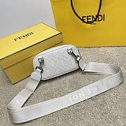 Fendi White Zucca Canvas Size 19x4x11cm - 6