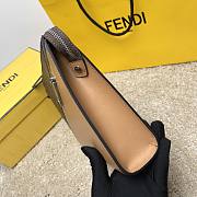 Fendi Brown Cowhide Clutch Size 28x4x20cm - 5