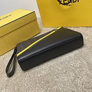 Fendi Black Cowhide Clutch Size 28x4x20cm - 4