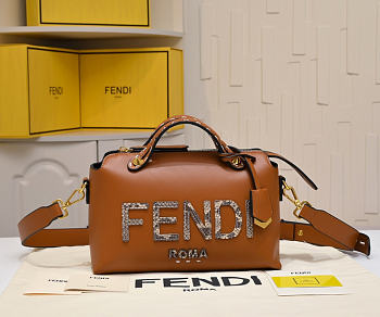 Fendi By The Way Medium Brown Bag Size 27x18CM