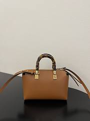 Fendi By The Way Mini Leather Brown Size 20x9x12cm - 3