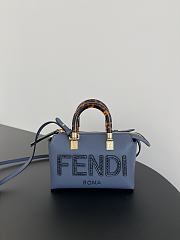 Fendi By The Way Mini Leather Blue Size 20x9x12cm - 1