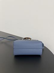 Fendi By The Way Mini Leather Blue Size 20x9x12cm - 6