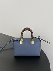 Fendi By The Way Mini Leather Blue Size 20x9x12cm - 5
