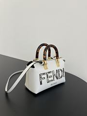 Fendi By The Way Mini Leather White Size 20x9x12cm - 4