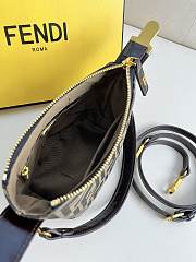 Fendi Denim Bento Bag Size 16x14x11cm - 3
