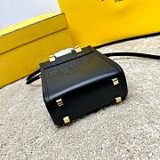 Fendi Mini Black Sunshine Roma Bag Size 13x6x18cm - 3
