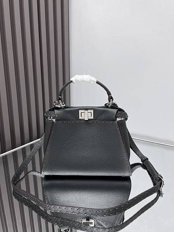 Fendi Peekaboo ISeeU Petite Black Bag Size 27x21x11cm