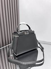 Fendi Peekaboo ISeeU Petite Black Bag Size 27x21x11cm - 4