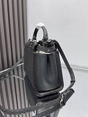 Fendi Peekaboo ISeeU Petite Black Bag Size 27x21x11cm - 5