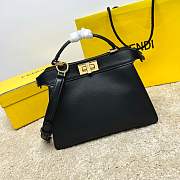 Fendi Peekaboo ISeeU Black Bag Size 27x11x21CM - 3