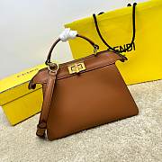 Fendi Peekaboo ISeeU Brown Bag Size 27x11x21CM - 3
