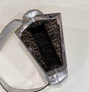 Fendi Pre-Owned First Clutch Silver Bag Size 23x10x18cm - 2