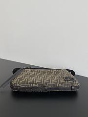 Fendi Simply Brown FF Jacquard Size 34x4x20CM - 3