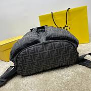 Fendi Strike Large Black Backpack Size 46x25x40CM - 3