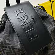 Fendi Strike Large Black Backpack Size 46x25x40CM - 2