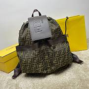 Fendi Strike Large Brown Backpack Size 46x25x40CM - 1